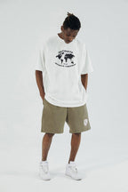 Antidote Embroidered Earth Logo Shorts