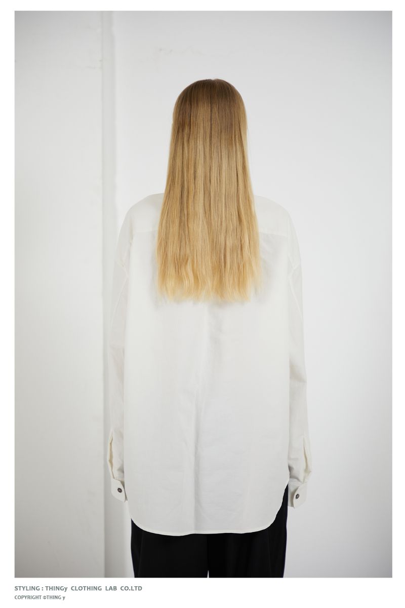 THINGY Basic White L/S Shirt