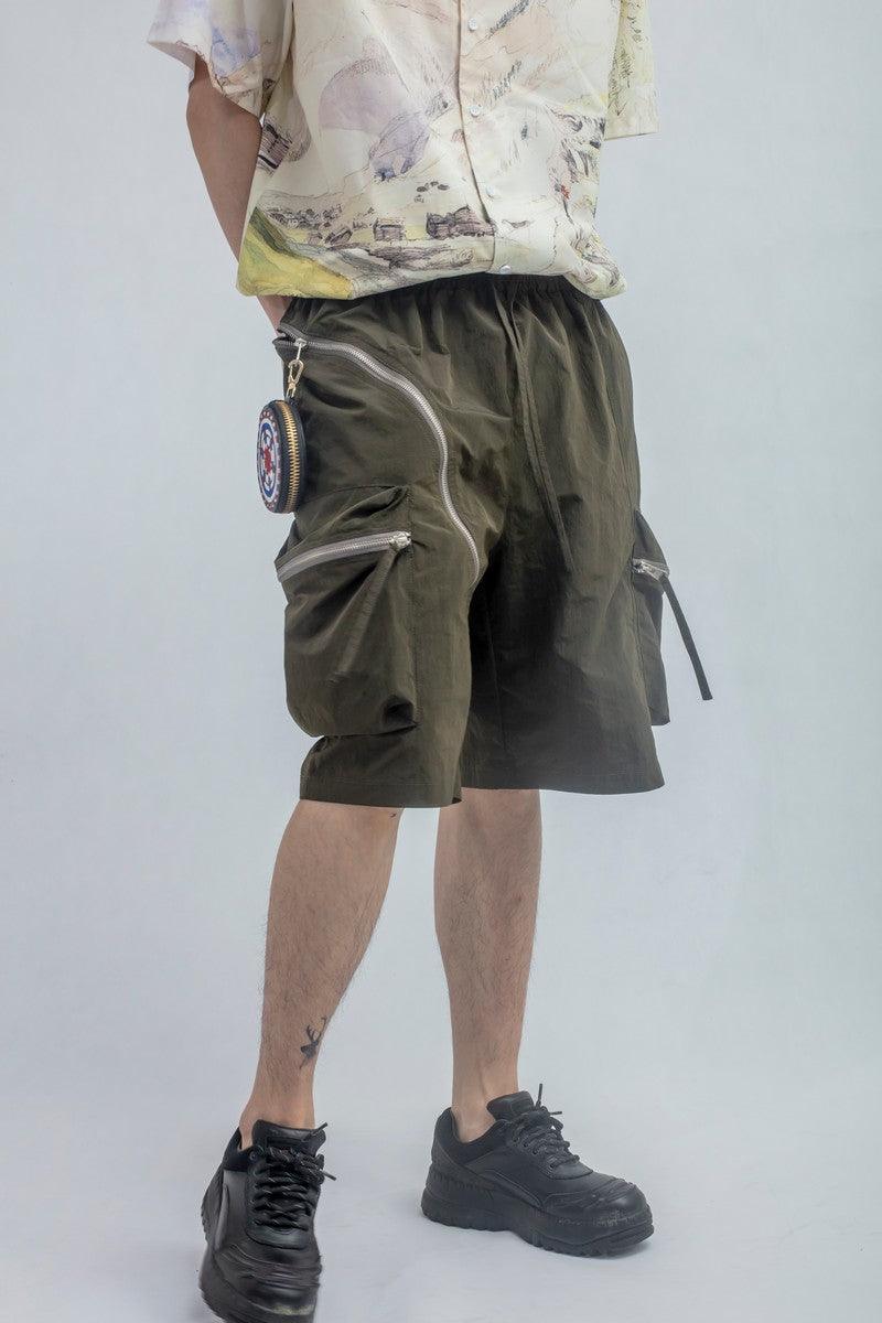 Error Code Multi Pocket Zipper Shorts