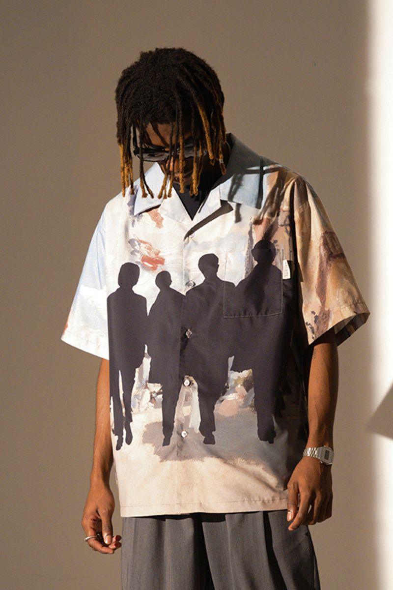 Empty Reference Silhouette Cuban Shirt