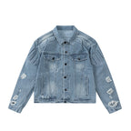 Retro Washed Jeans Jacket