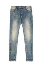 CZ Retro Washed Zipper Jeans