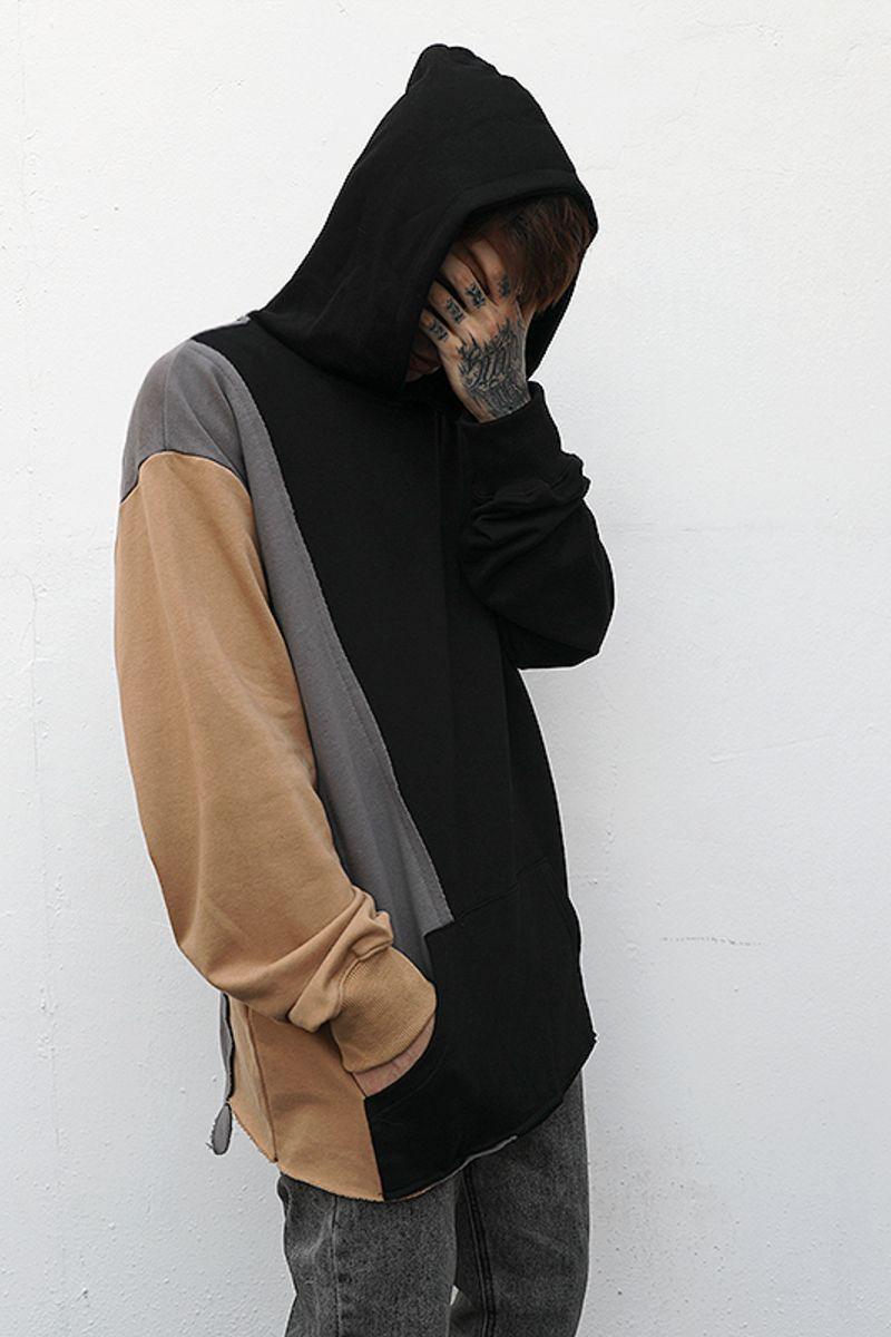 CZ Irregular Stitched Hoodie