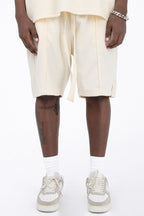 CZ Drawstrings Waffle Shorts