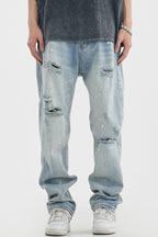 Washed Splash Ink Jeans