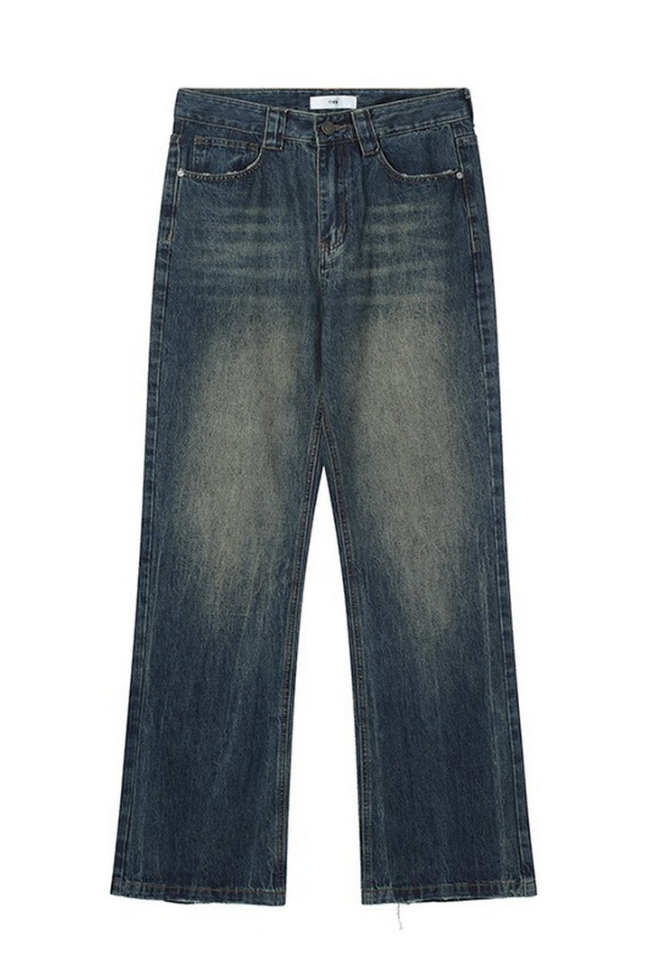 Washed Flared Retro Jeans