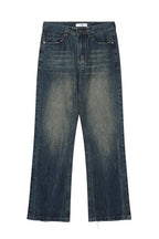 Washed Flared Retro Jeans