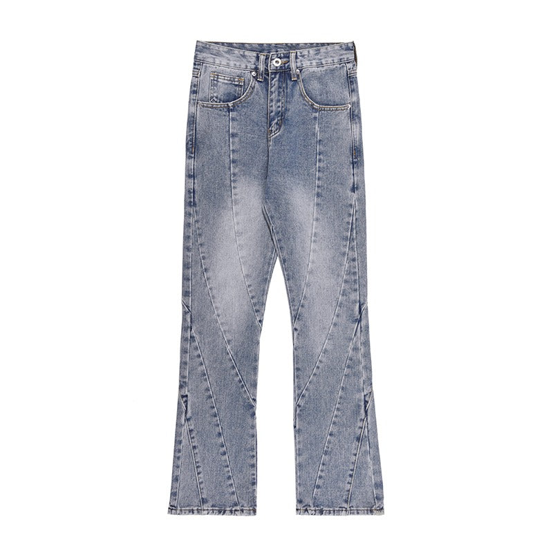 CZ Stiching Flared Jeans