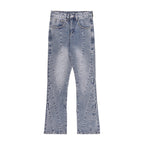 CZ Stiching Flared Jeans