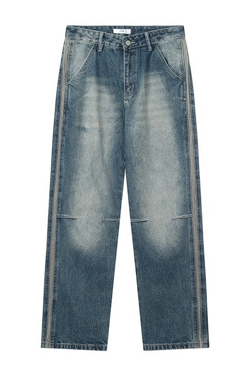 Loose Stitched Retro Jeans