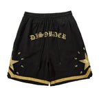 CZ Disorder Embroidered Shorts