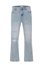 Retro Distressed Straight Jeans