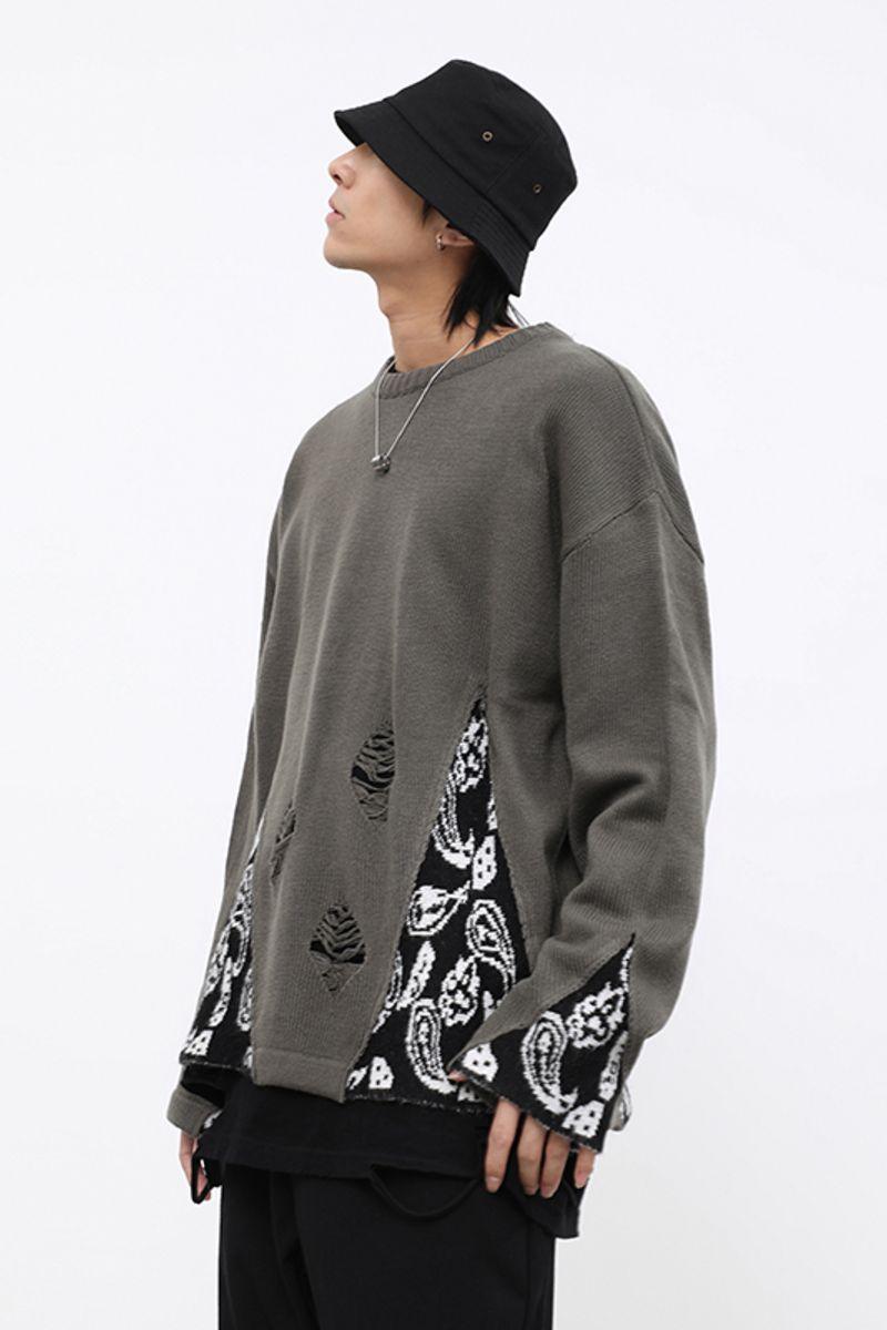 CZ Bandana Stitched Sweater