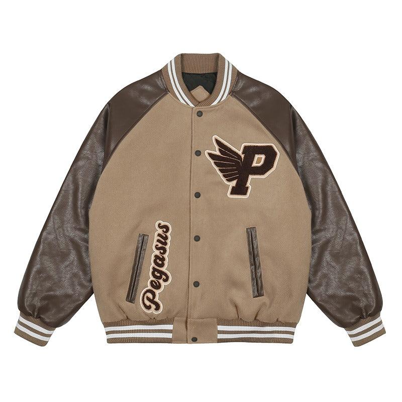 CZ Pegasus Embroidered Varsity Jacket