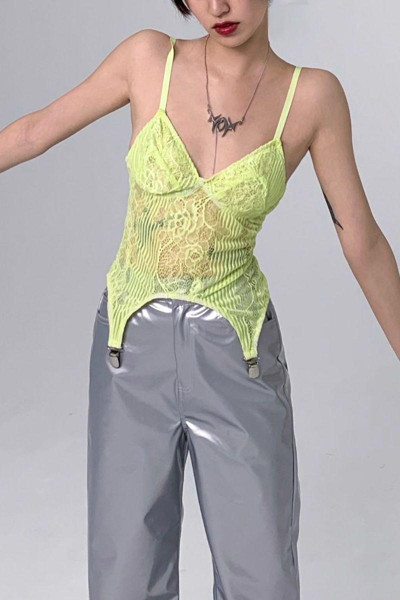 CZ Lemon Lace Vest