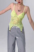 CZ Lemon Lace Vest