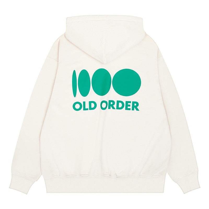 OO Embroidered Logo Zip Up Hoodie