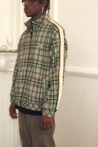 Empty Reference Plaid Woolen Retro Jacket