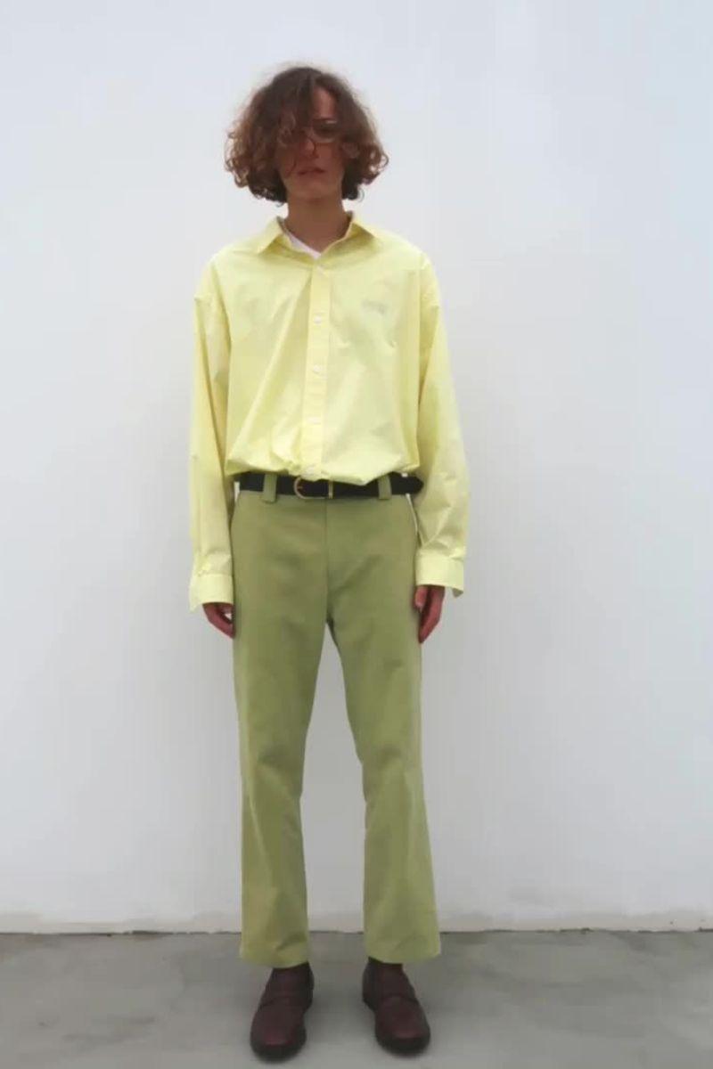 Mix7 Cream Retro Loose Shirt