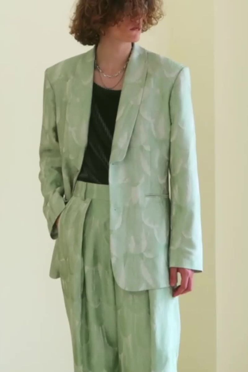Mix7 Mint Green Suit Trousers - UK Only