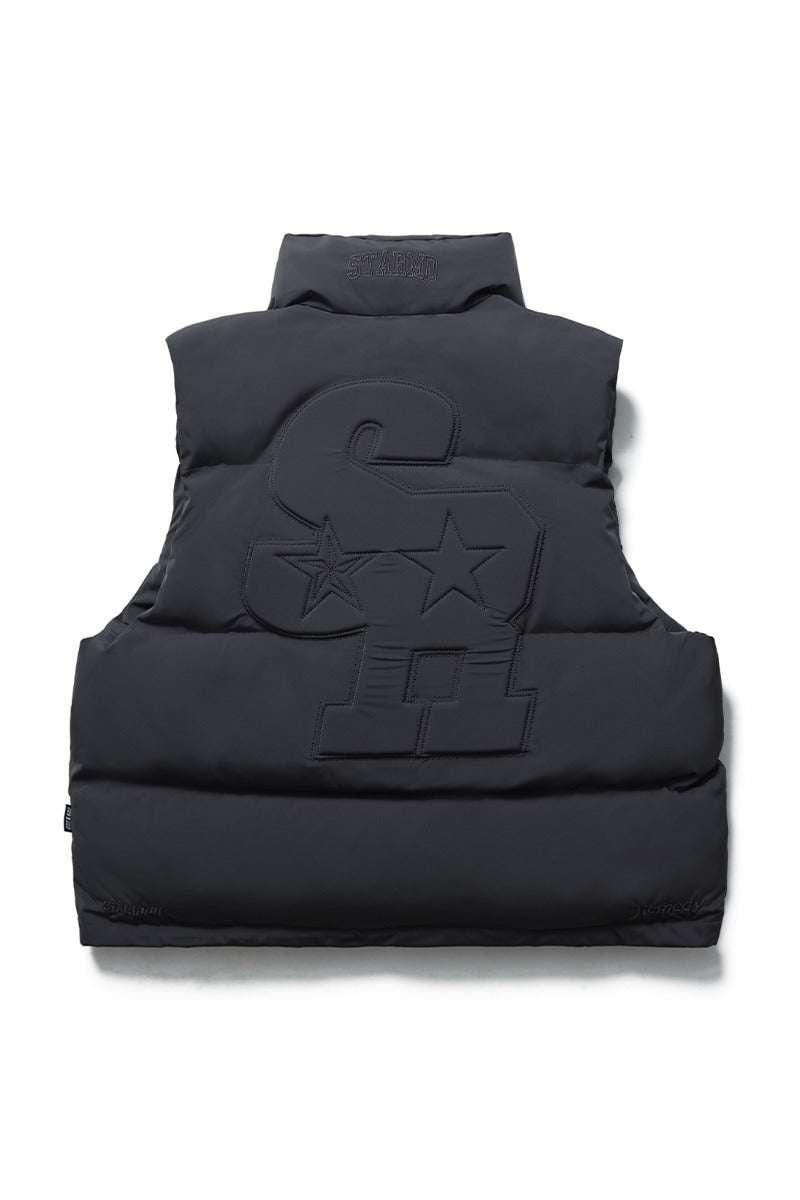 Embroidered Down Vest
