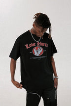 F&F Gothic Font Love Hurts Tee
