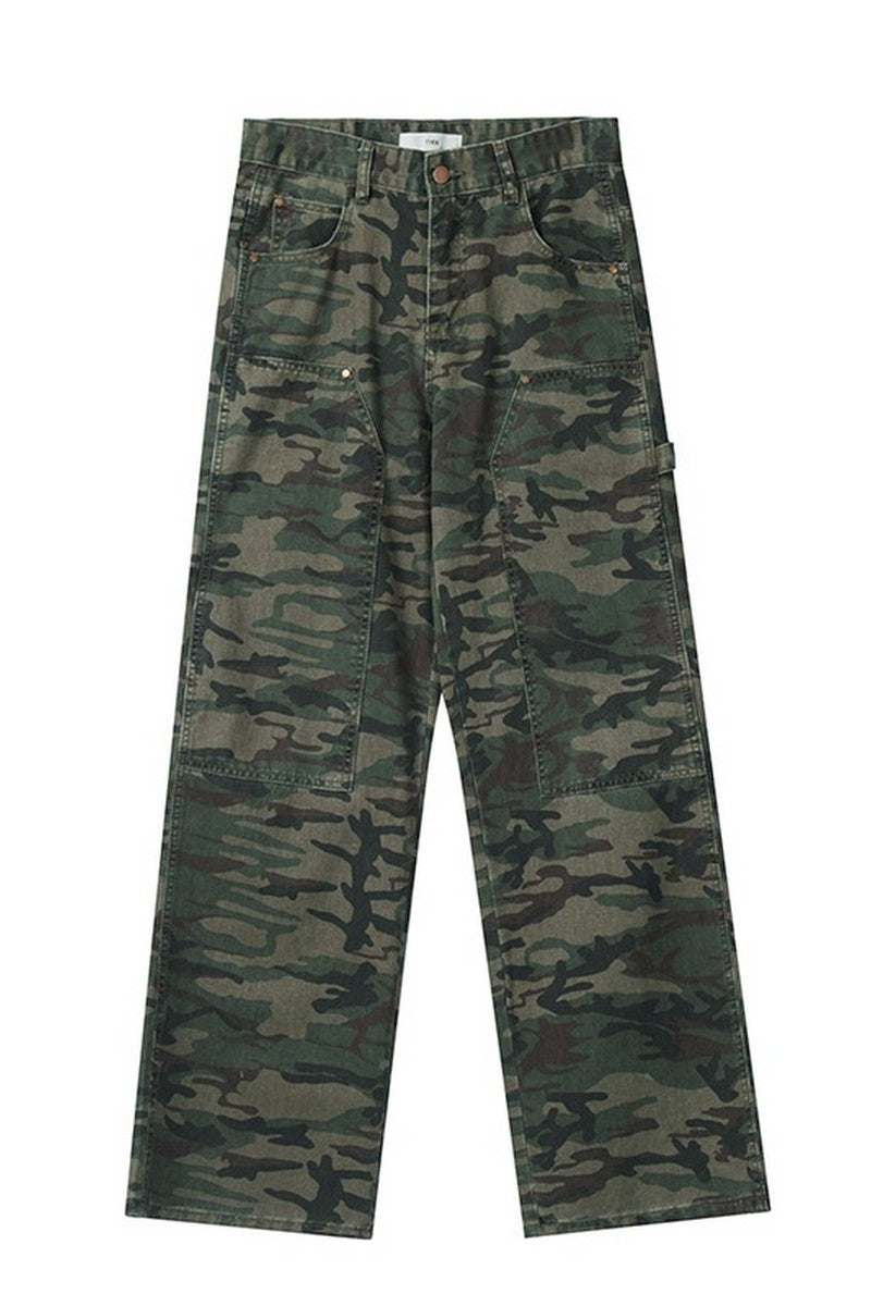 CZ Washed Camo Loose Trousers