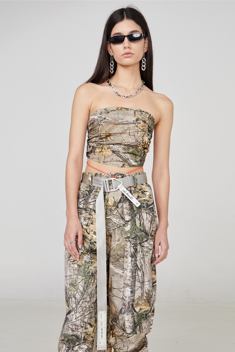 STEEPC Leaves Camo Lace Top