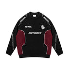 Racing Stitched Sweater