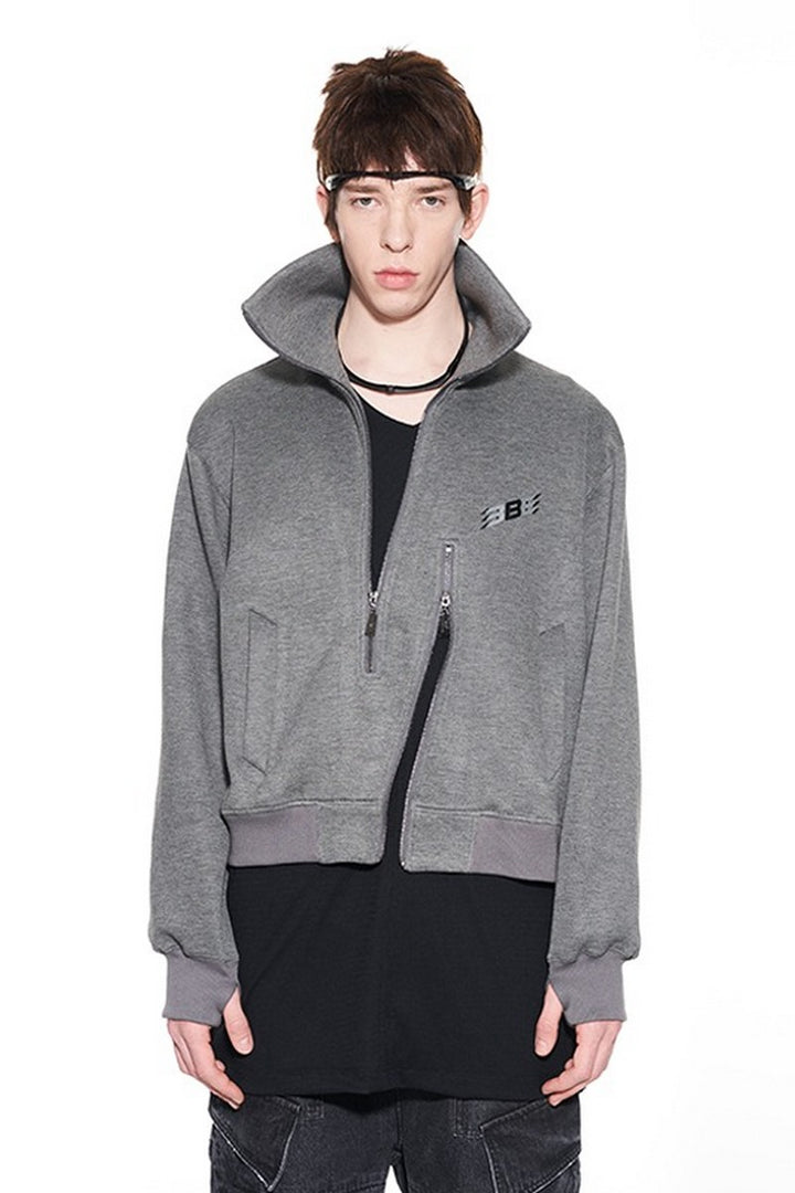 BNP Irregular Zipper Logo Jacket