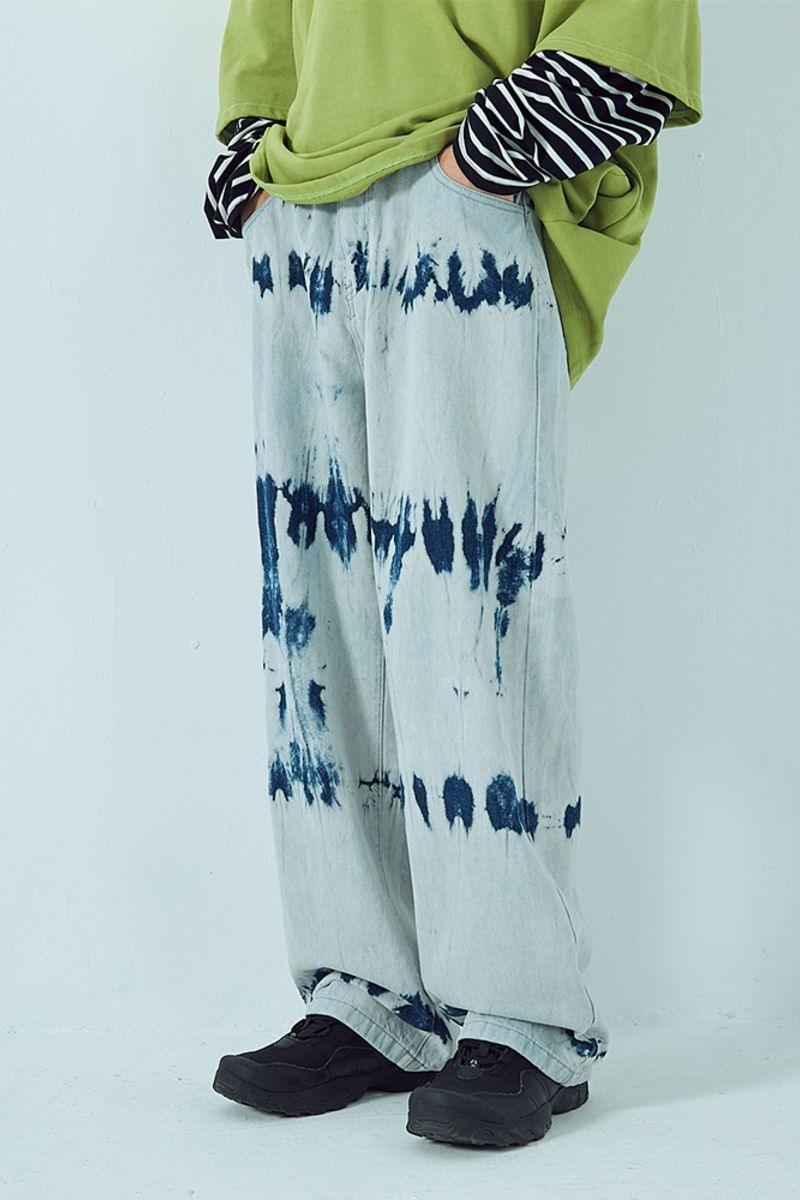 CZ Tie Dyed Straight Jeans