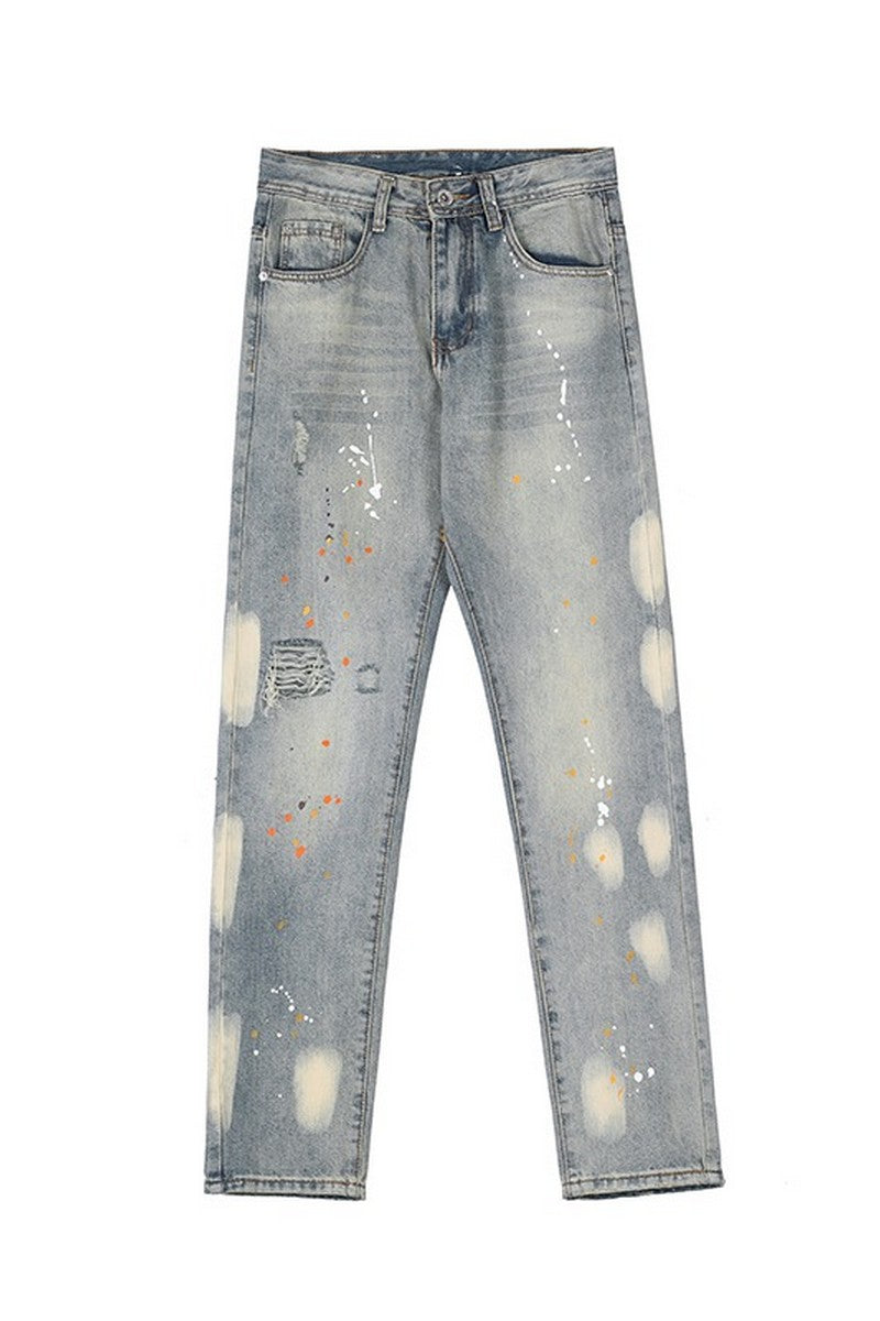 Splash Ink Distressed Jeans