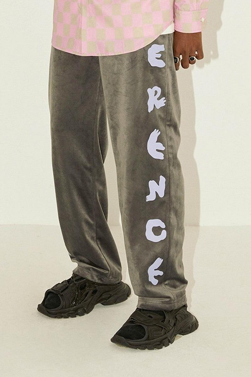 Empty Reference Logo Velvet Pants