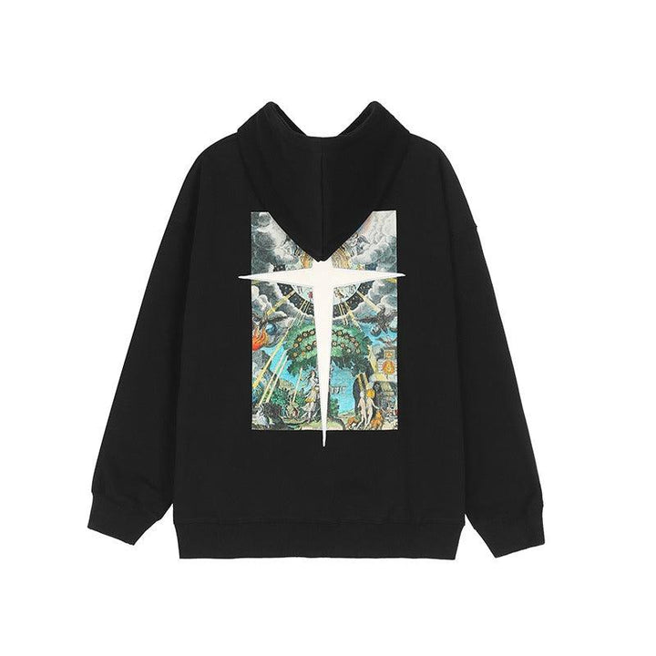 Painting Embroidered Hoodie