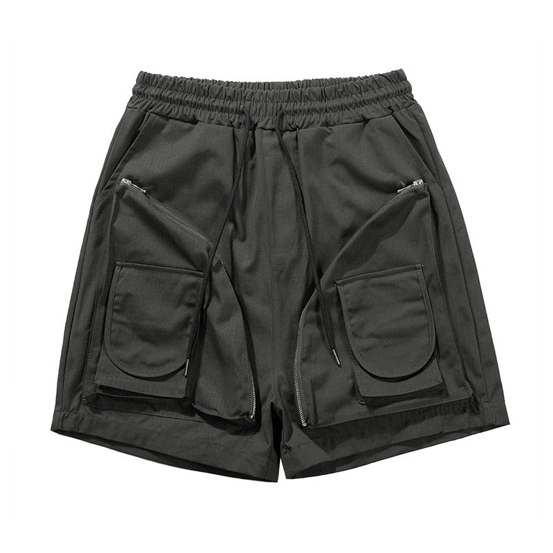 Zipper Pockets Shorts