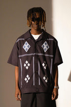 Empty Reference Black Diamond Cuban Shirt