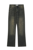 Retro Mud Wash Flared Jeans