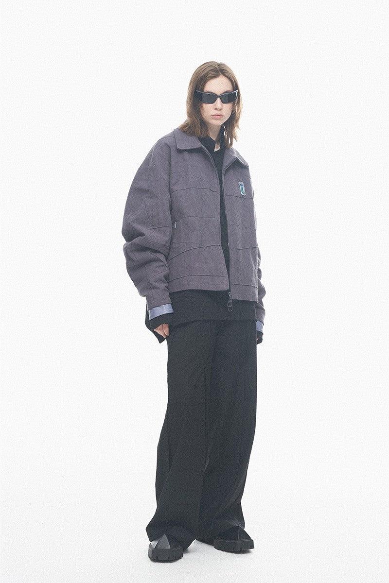 BNP Irregular Stitched Logo Jacket
