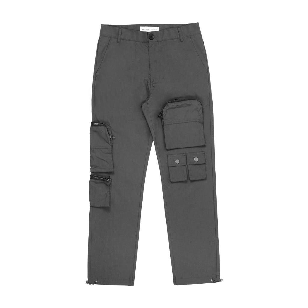 Antidote Multi-Pocket Gray Straight Trousers