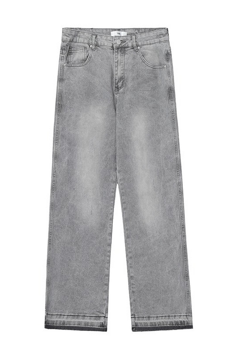 Retro Washed Straight Jeans
