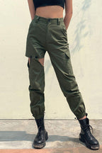 CZ Button Asymmetrical Cargos