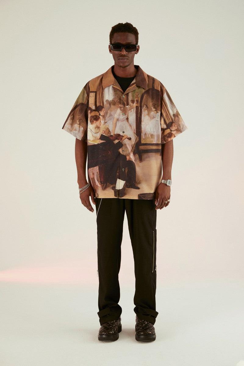 Empty Reference Ballet Oil Painting Cuban Shirt