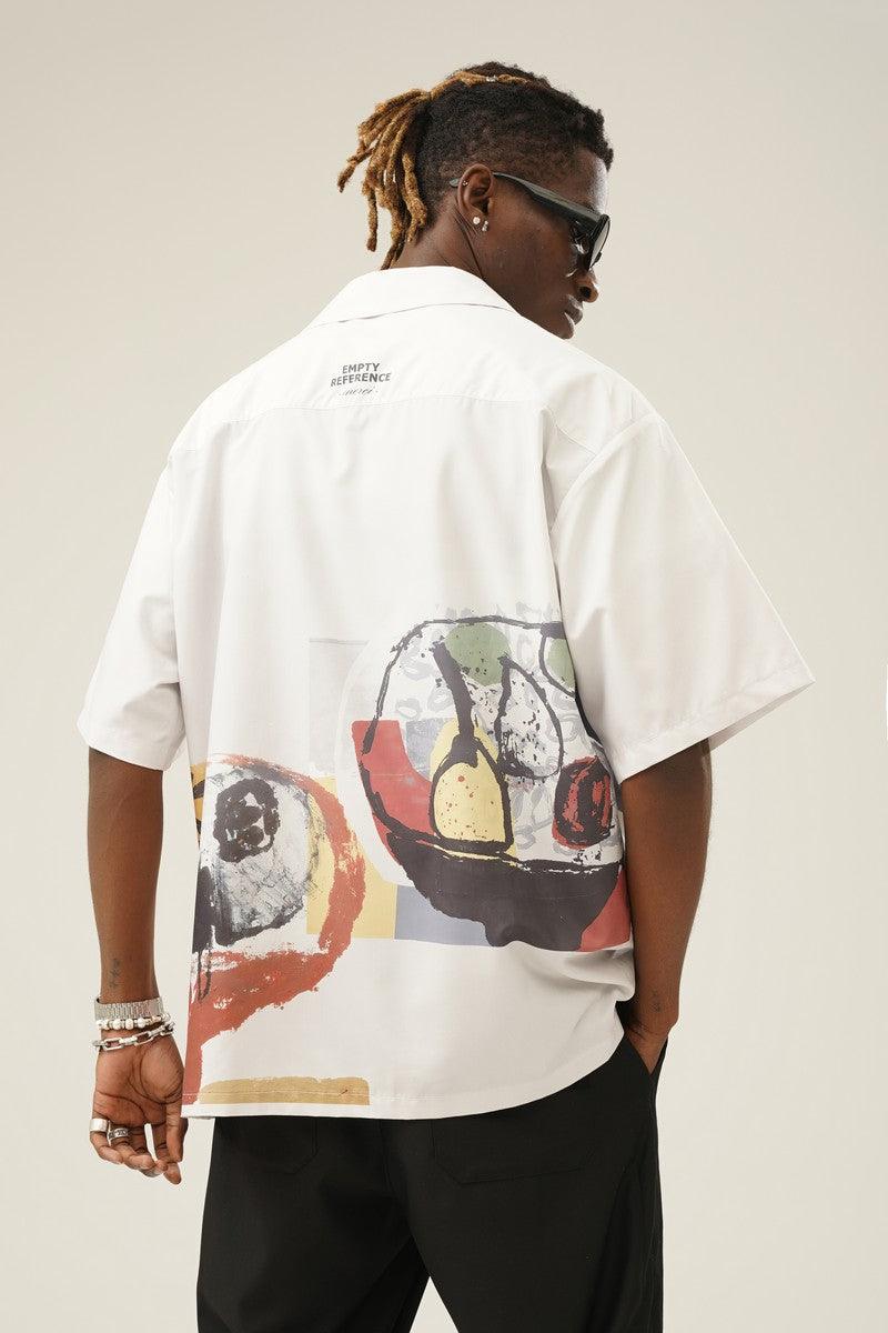 Empty Reference Watercolor Still Life Cuban Shirt