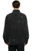 Old Order Butterflies Embroidered Jeans Jacket