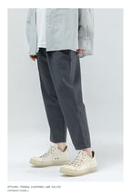THINGY Dark Gray Straight Trousers