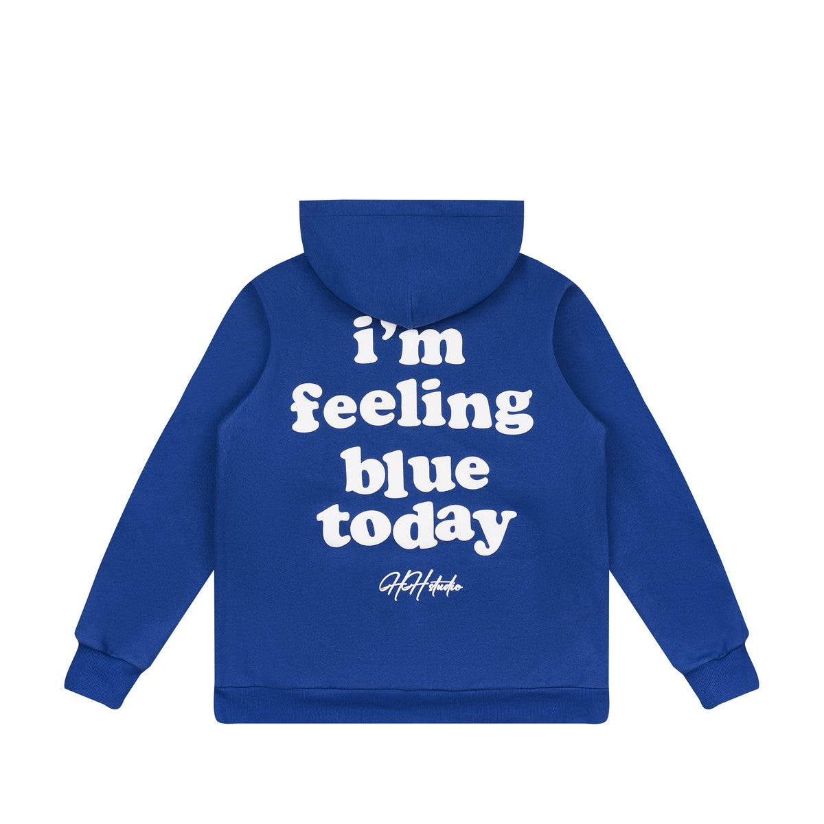 Feeling Blue Foam Print Hoodie