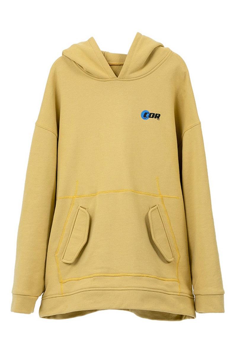 Center of Rotation Retro Logo Print Hoodie
