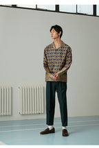 Mix7 Retro Pattern L/S Shirt