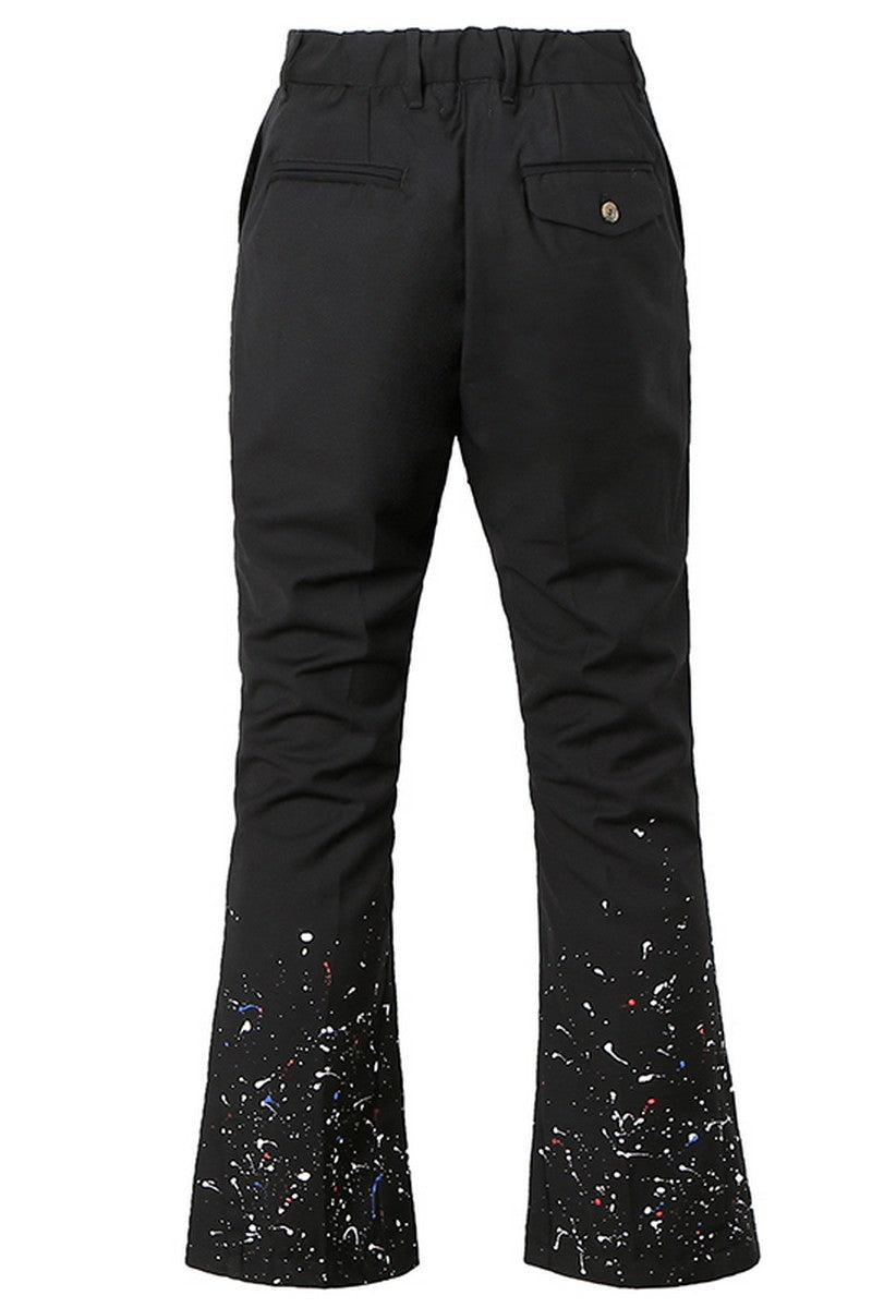 Old Order Splash Ink Flared Trousers