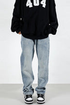 CZ Straight Loose Jeans